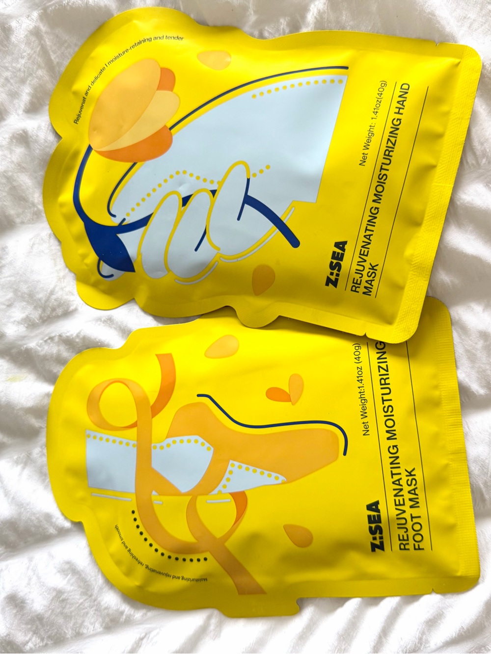 Z-Sea Rejuvenating Moisturizing Foot & Hand Mask bundle